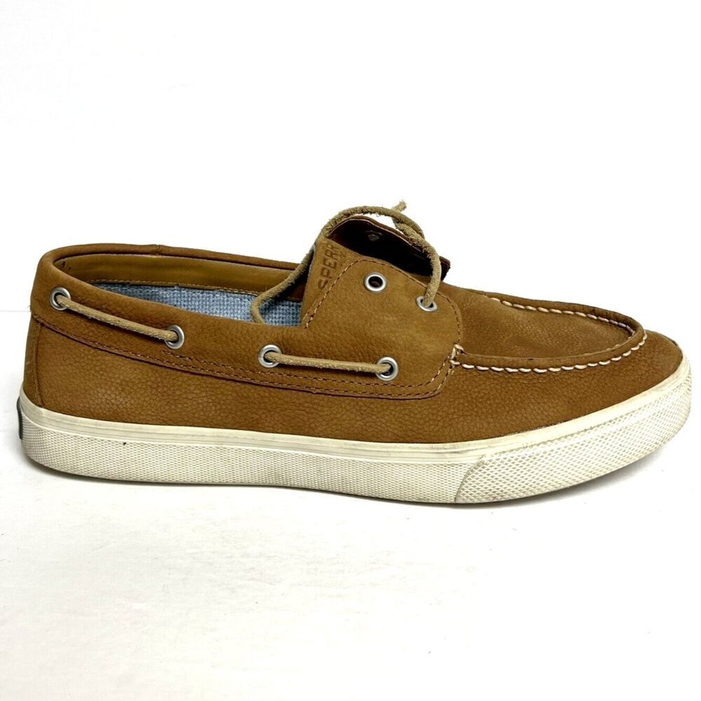 Sperry Men's Bahama Plushwave Boat Shoes Tan Size 10.5 M